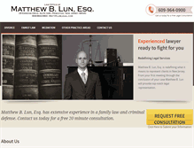 Tablet Screenshot of lunlegal.com